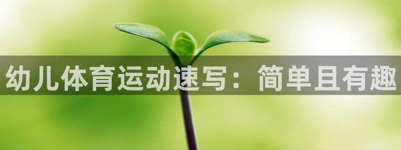 海南MK体育官网下载：幼儿体育运动速写：简单且有趣